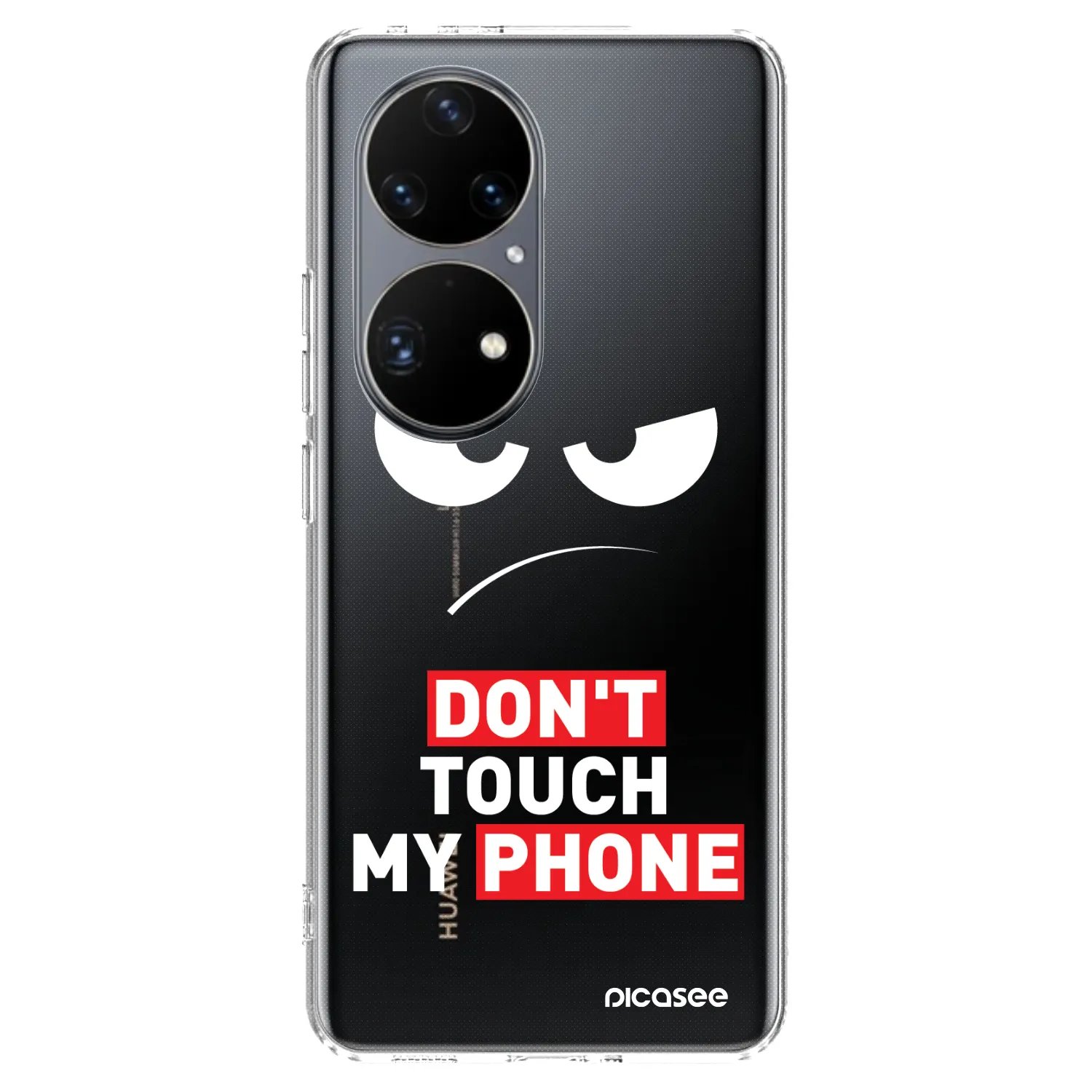 Picasee Huawei P50 Hülle - Transparentes Silikon - Angry Eyes - Transparent