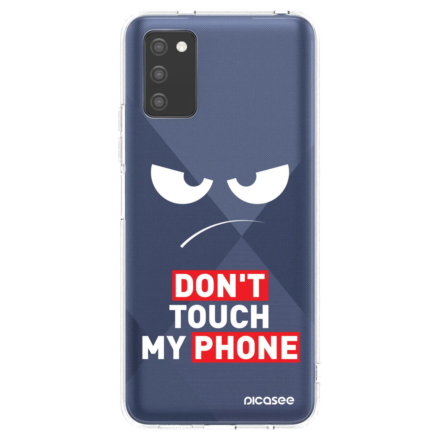 Picasee Samsung Galaxy A02s A025G Hülle - Transparentes Silikon - Angry Eyes - Transparent