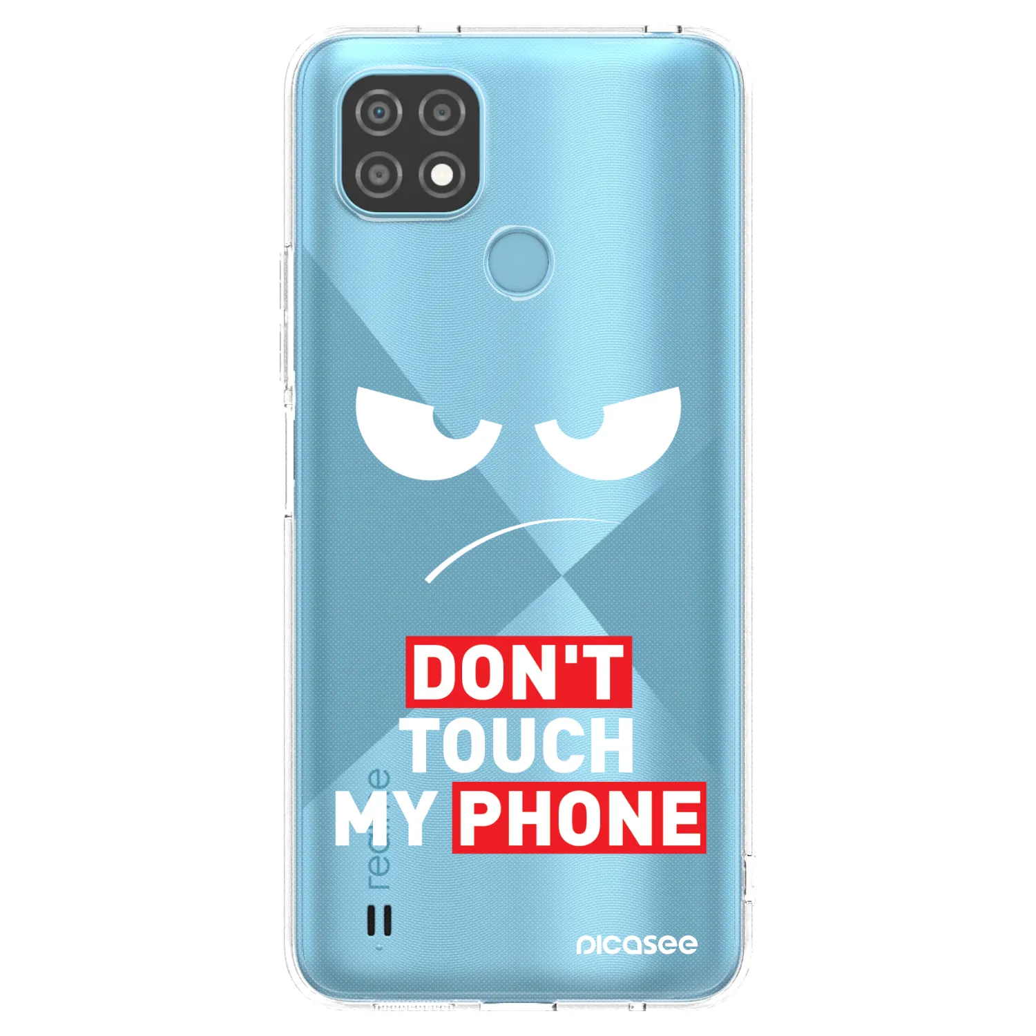 Picasee Realme C21 Hülle - Transparentes Silikon - Angry Eyes - Transparent