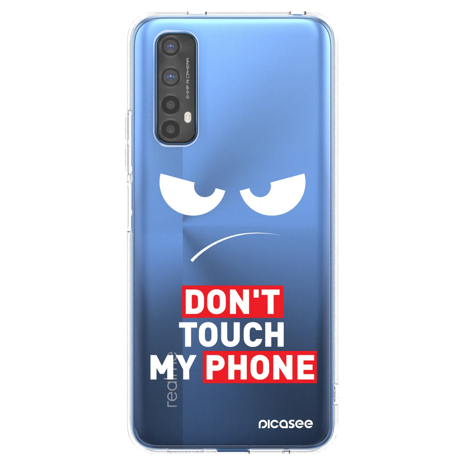 Picasee Realme 7 Hülle - Transparentes Silikon - Angry Eyes - Transparent