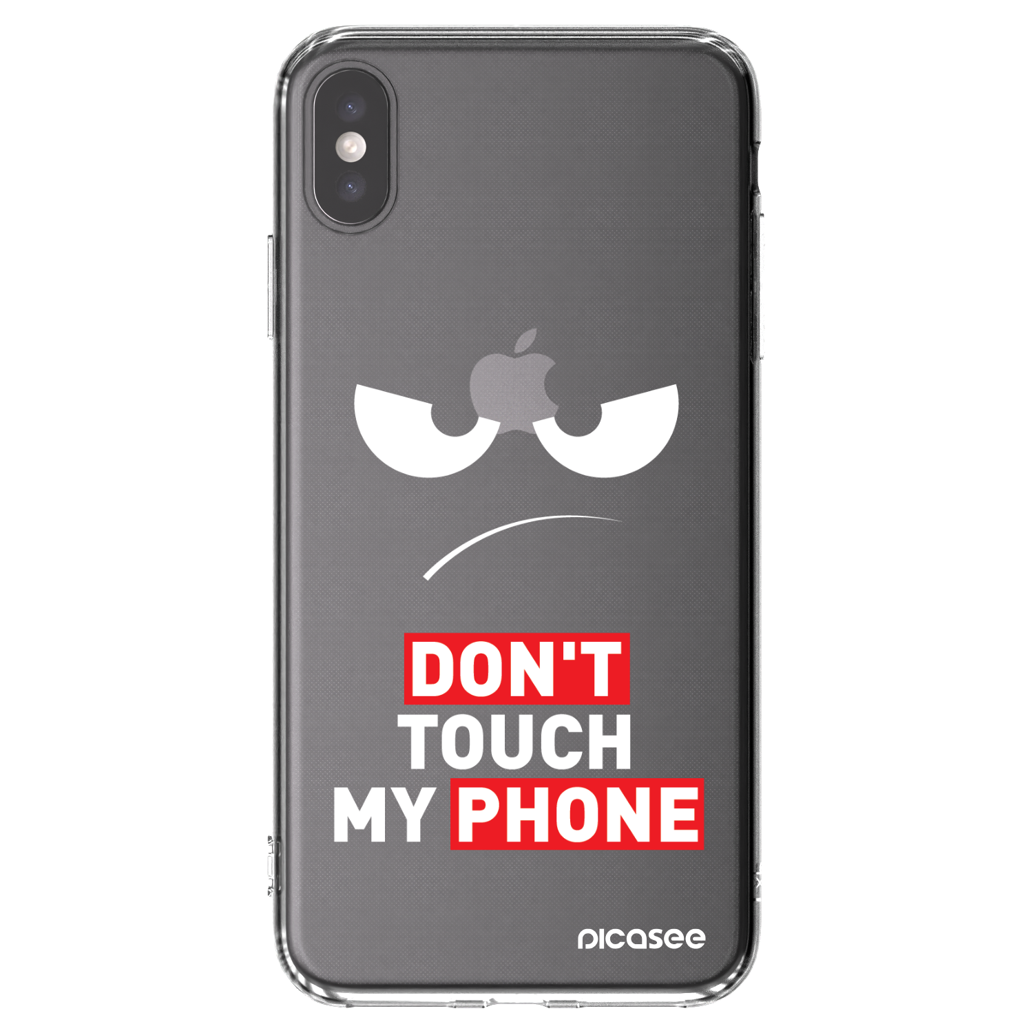 Picasee Apple iPhone XS Max Hülle - Transparentes Silikon - Angry Eyes - Transparent