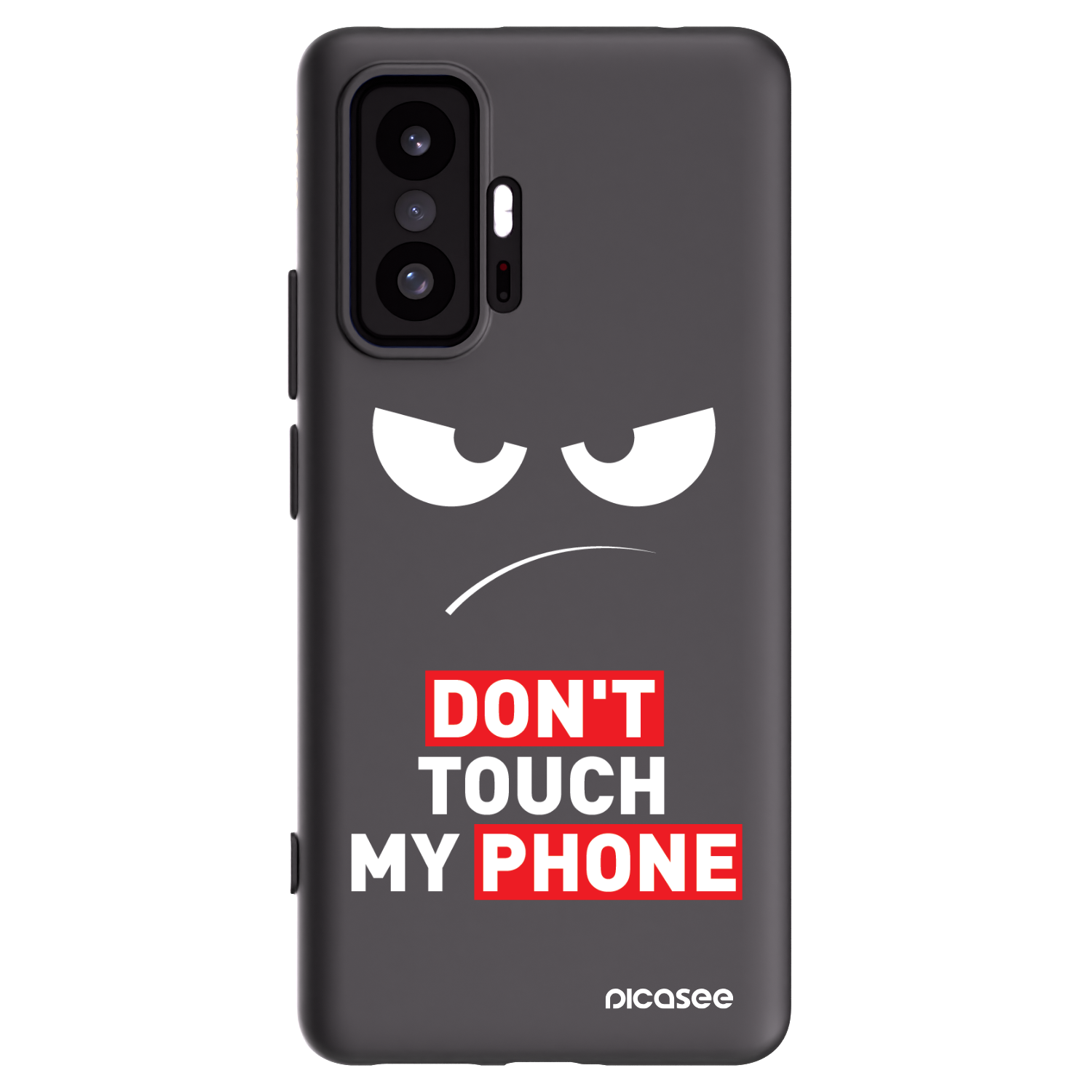 Picasee Xiaomi 11T Pro Hülle - Schwarzes Silikon - Angry Eyes - Transparent