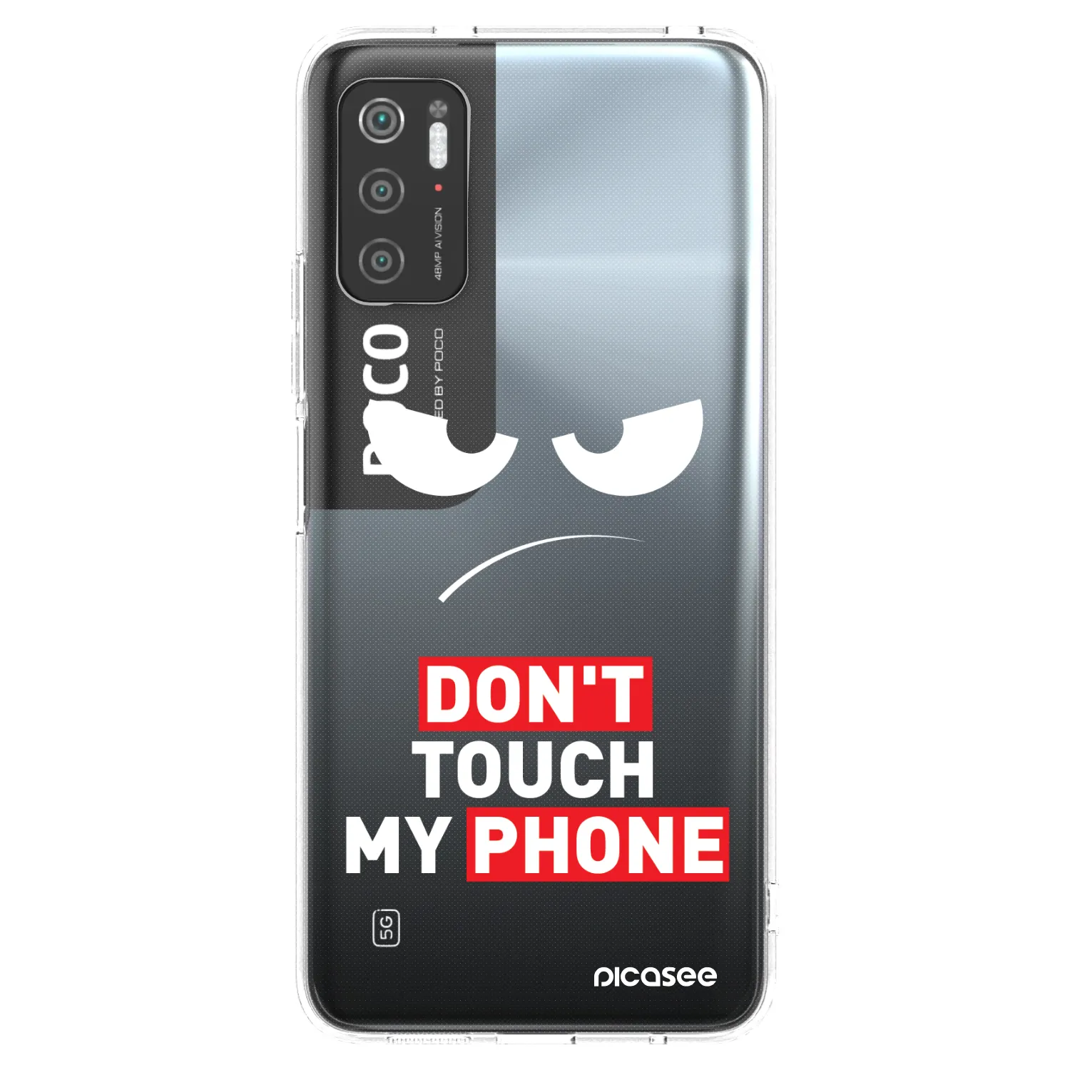 Picasee Xiaomi Poco M3 Pro 5G Hülle - Transparentes Silikon - Angry Eyes - Transparent