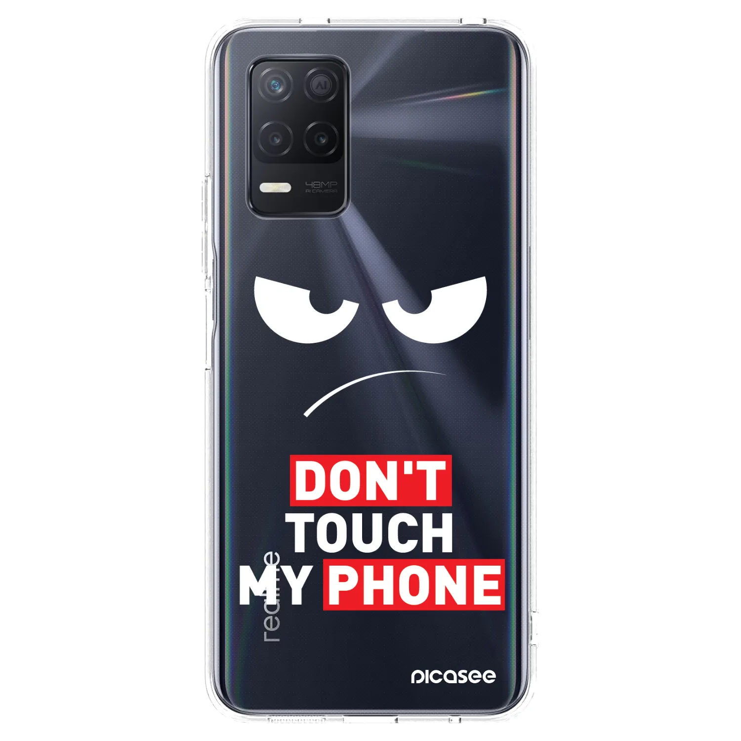 Picasee Realme 8 5G Hülle - Transparentes Silikon - Angry Eyes - Transparent