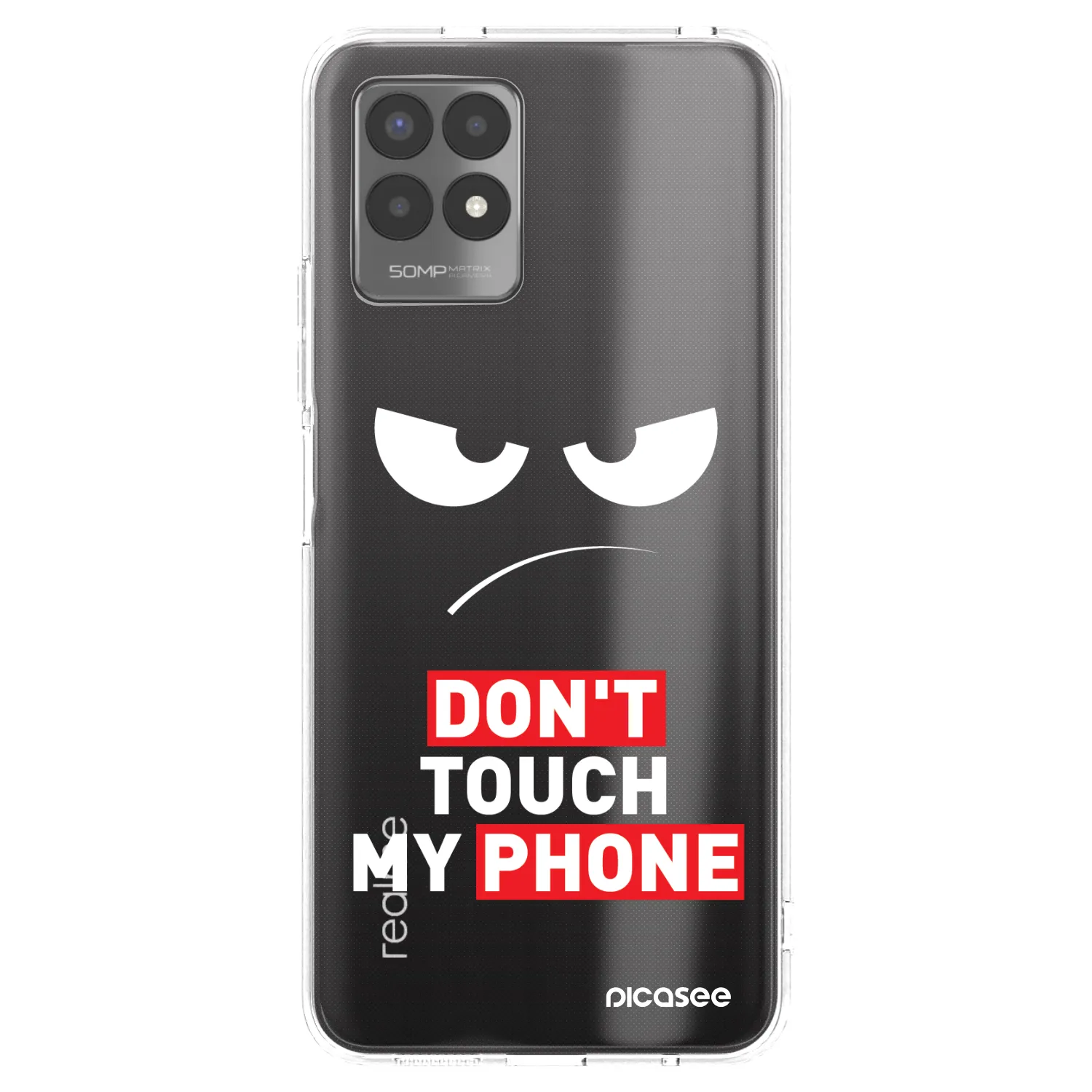 Picasee Realme 8i Hülle - Transparentes Silikon - Angry Eyes - Transparent