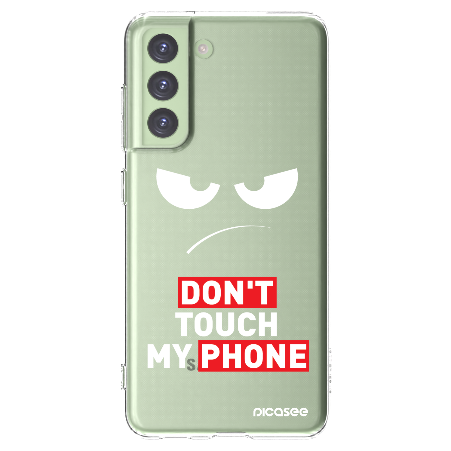 Picasee Samsung Galaxy S21 FE 5G Hülle - Transparentes Silikon - Angry Eyes - Transparent