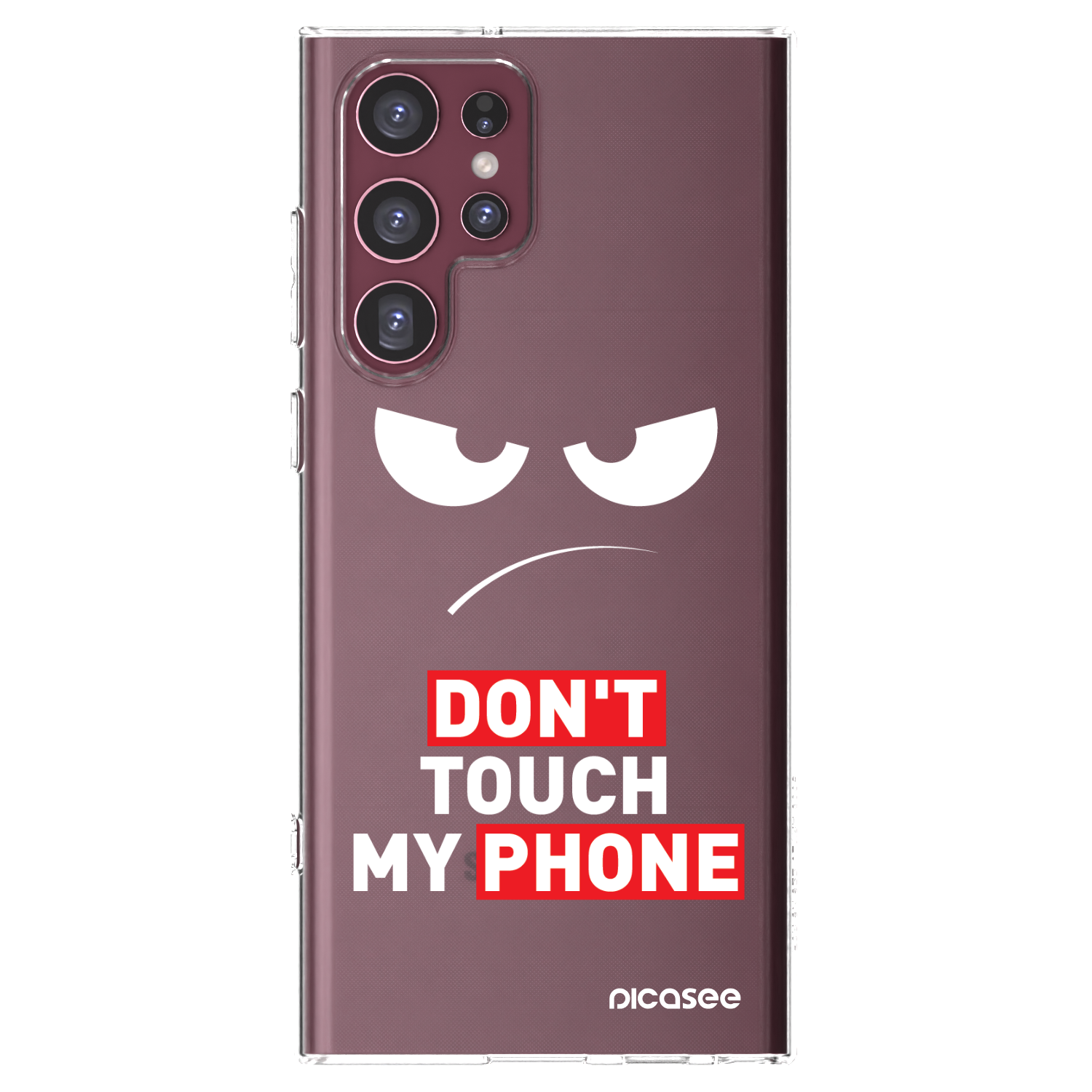 Picasee Samsung Galaxy S22 Ultra 5G Hülle - Transparentes Silikon - Angry Eyes - Transparent