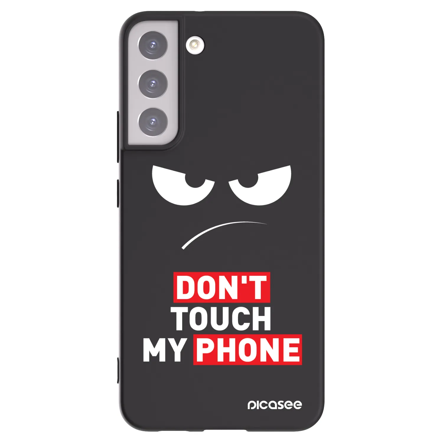 Picasee Samsung Galaxy S22+ 5G Hülle - Schwarzes Silikon - Angry Eyes - Transparent