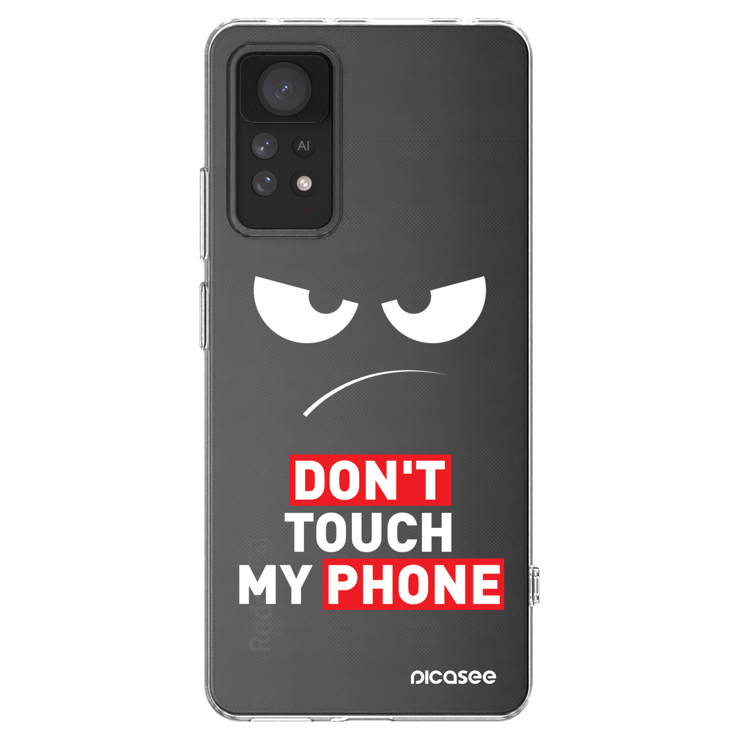 Picasee Xiaomi Redmi Note 11 Pro Hülle - Transparentes Silikon - Angry Eyes - Transparent