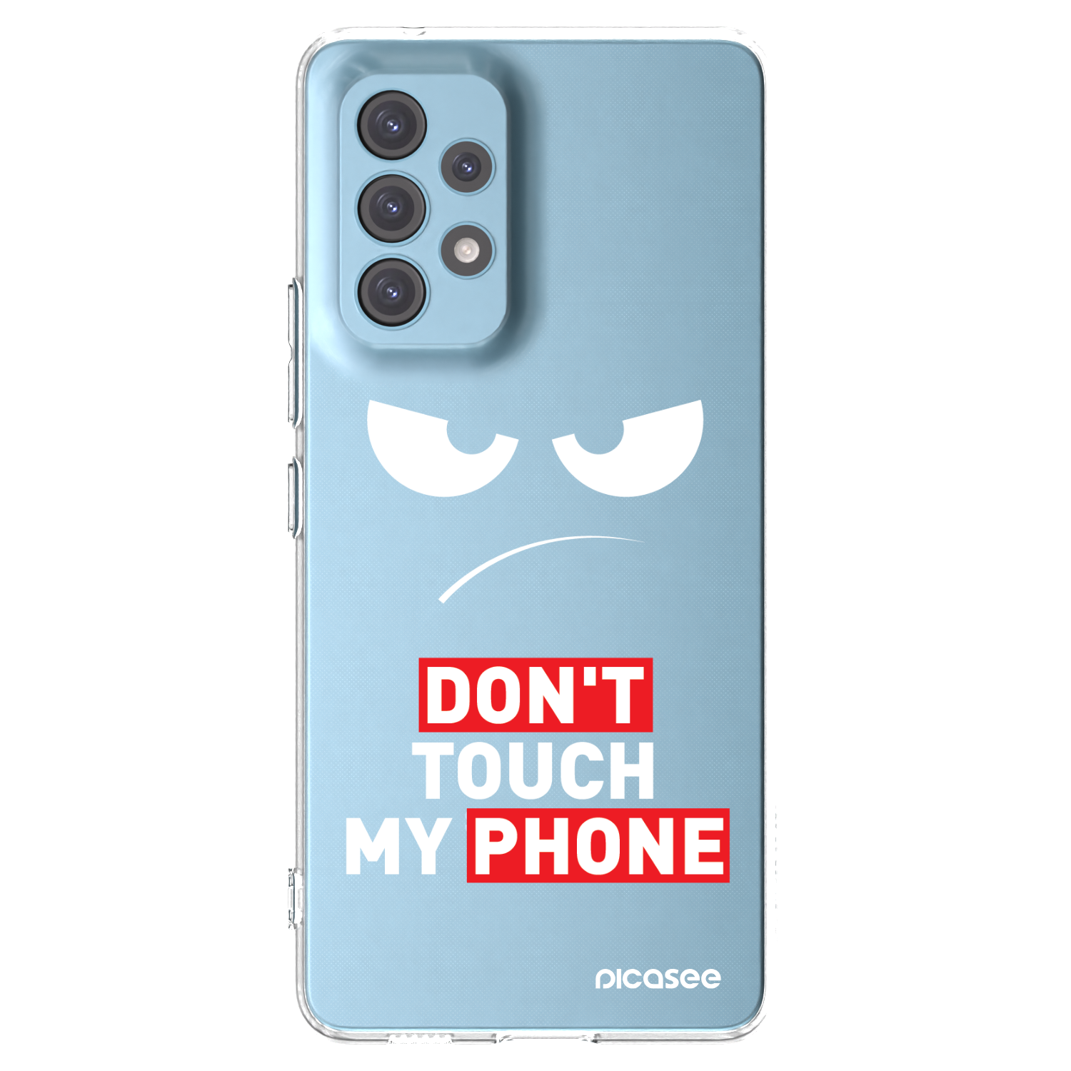 Picasee Samsung Galaxy A53 5G A536 Hülle - Transparentes Silikon - Angry Eyes - Transparent