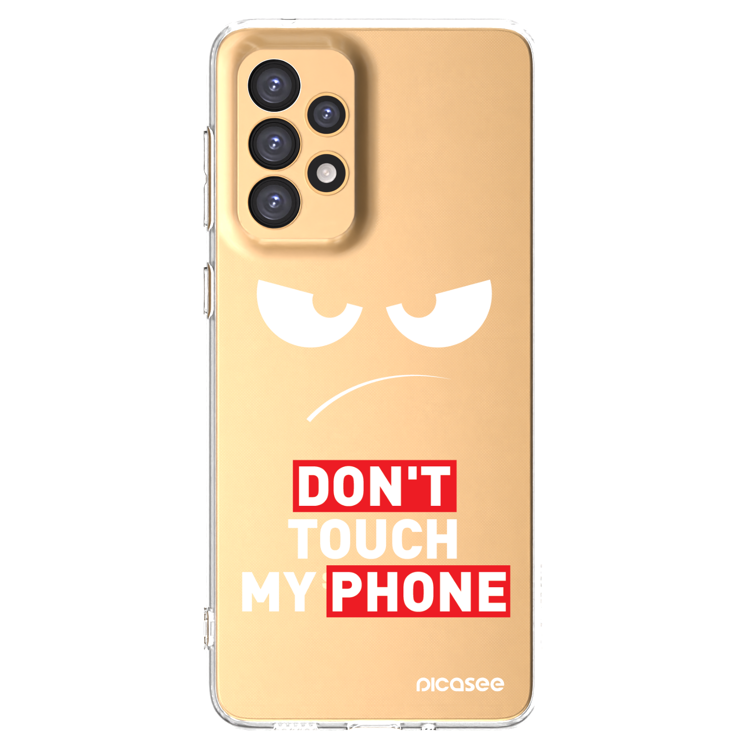 Picasee Samsung Galaxy A33 5G A336 Hülle - Transparentes Silikon - Angry Eyes - Transparent