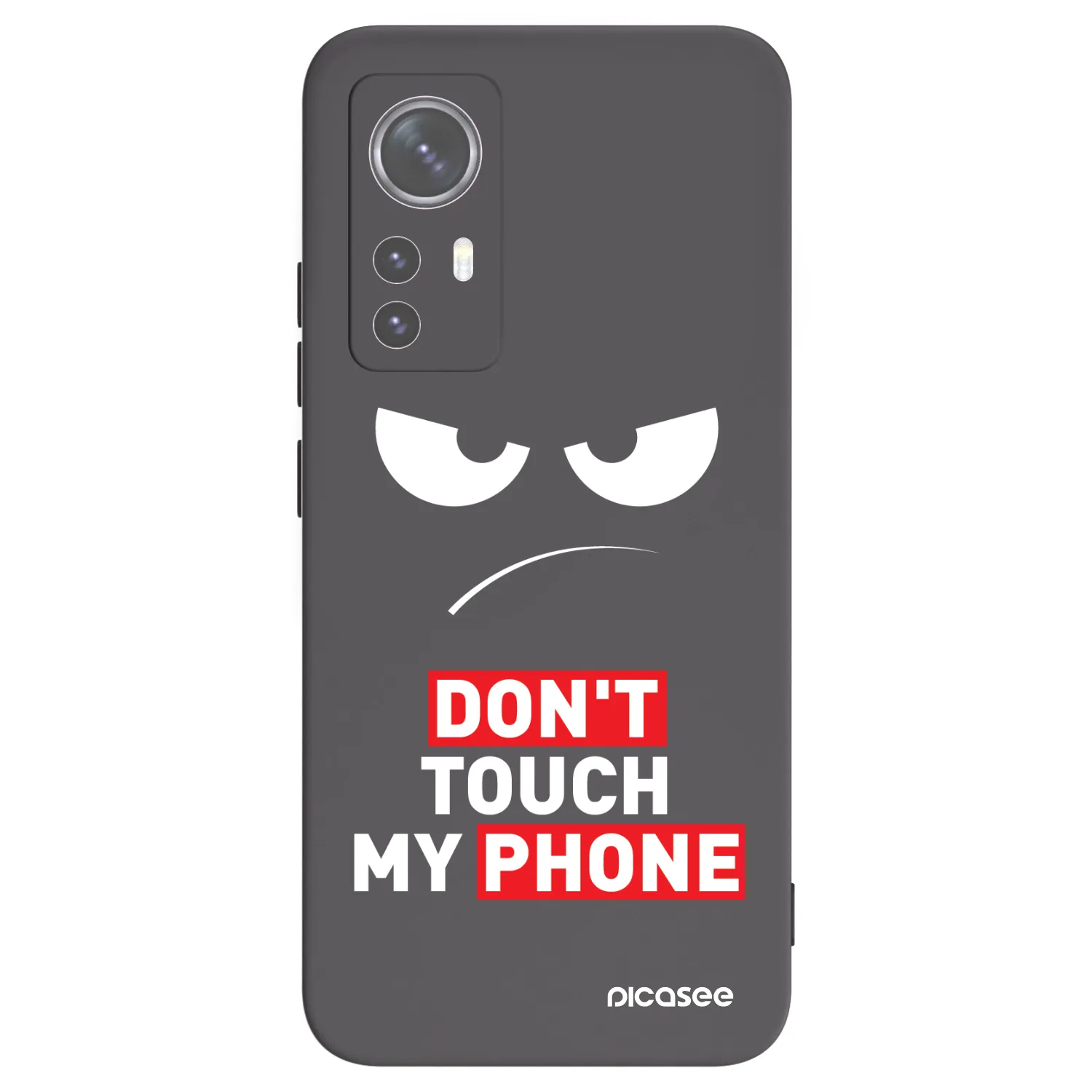 Picasee Xiaomi 12X Hülle - Schwarzes Silikon - Angry Eyes - Transparent