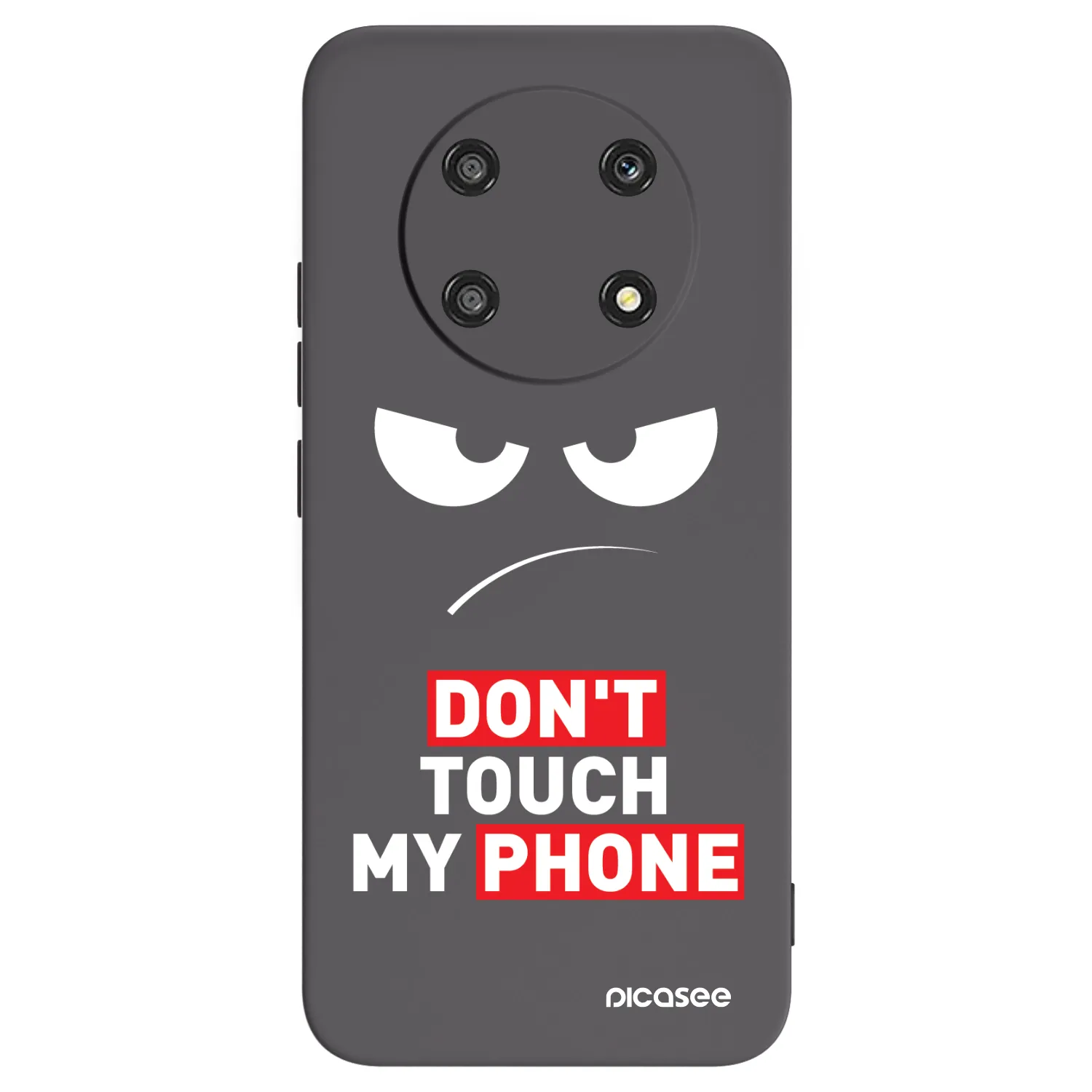 Picasee Honor Magic4 Lite 5G Hülle - Schwarzes Silikon - Angry Eyes - Transparent