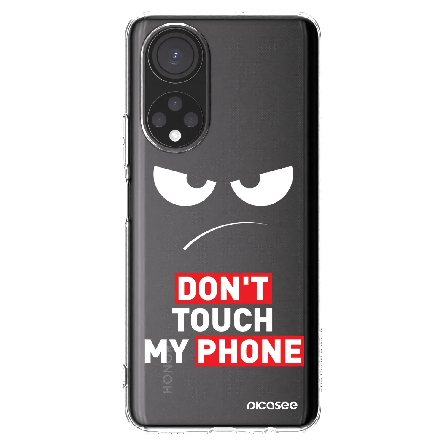 Picasee Honor X7 Hülle - Transparentes Silikon - Angry Eyes - Transparent