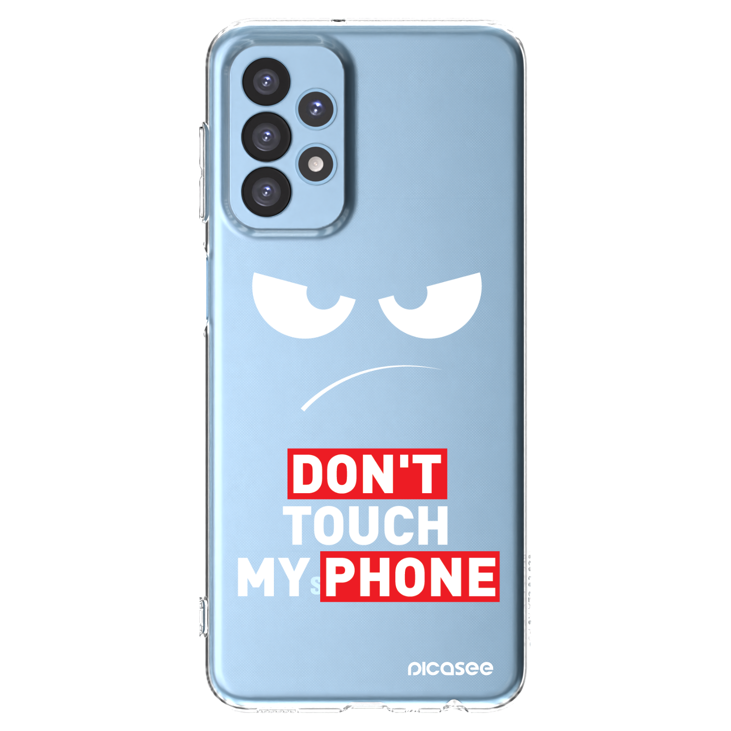 Picasee Samsung Galaxy A23 A235F 4G Hülle - Transparentes Silikon - Angry Eyes - Transparent