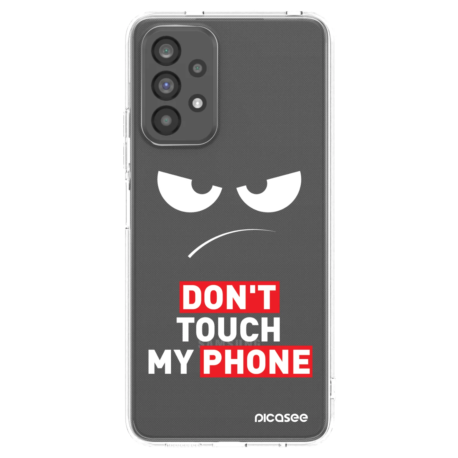 Picasee Samsung Galaxy A73 5G Hülle - Transparentes Silikon - Angry Eyes - Transparent