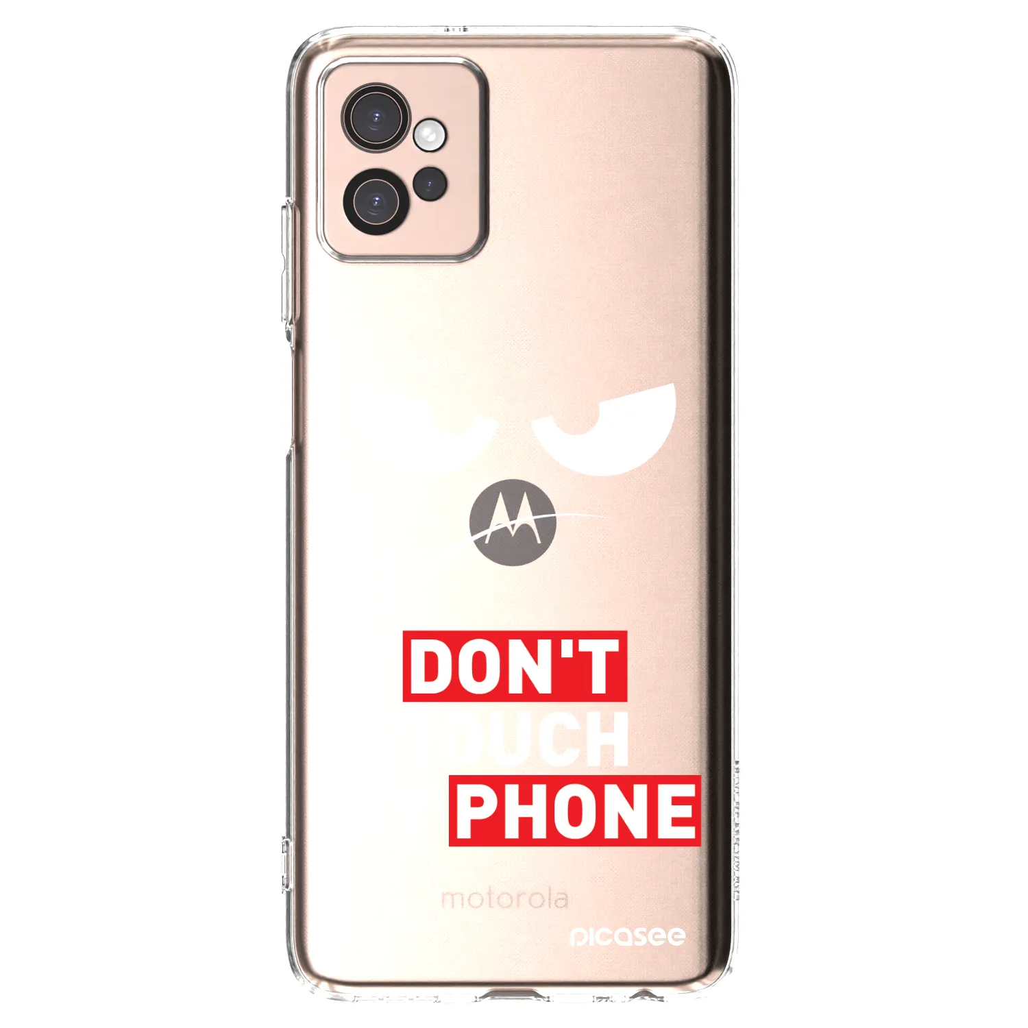 Picasee Motorola Moto G32 Hülle - Transparentes Silikon - Angry Eyes - Transparent