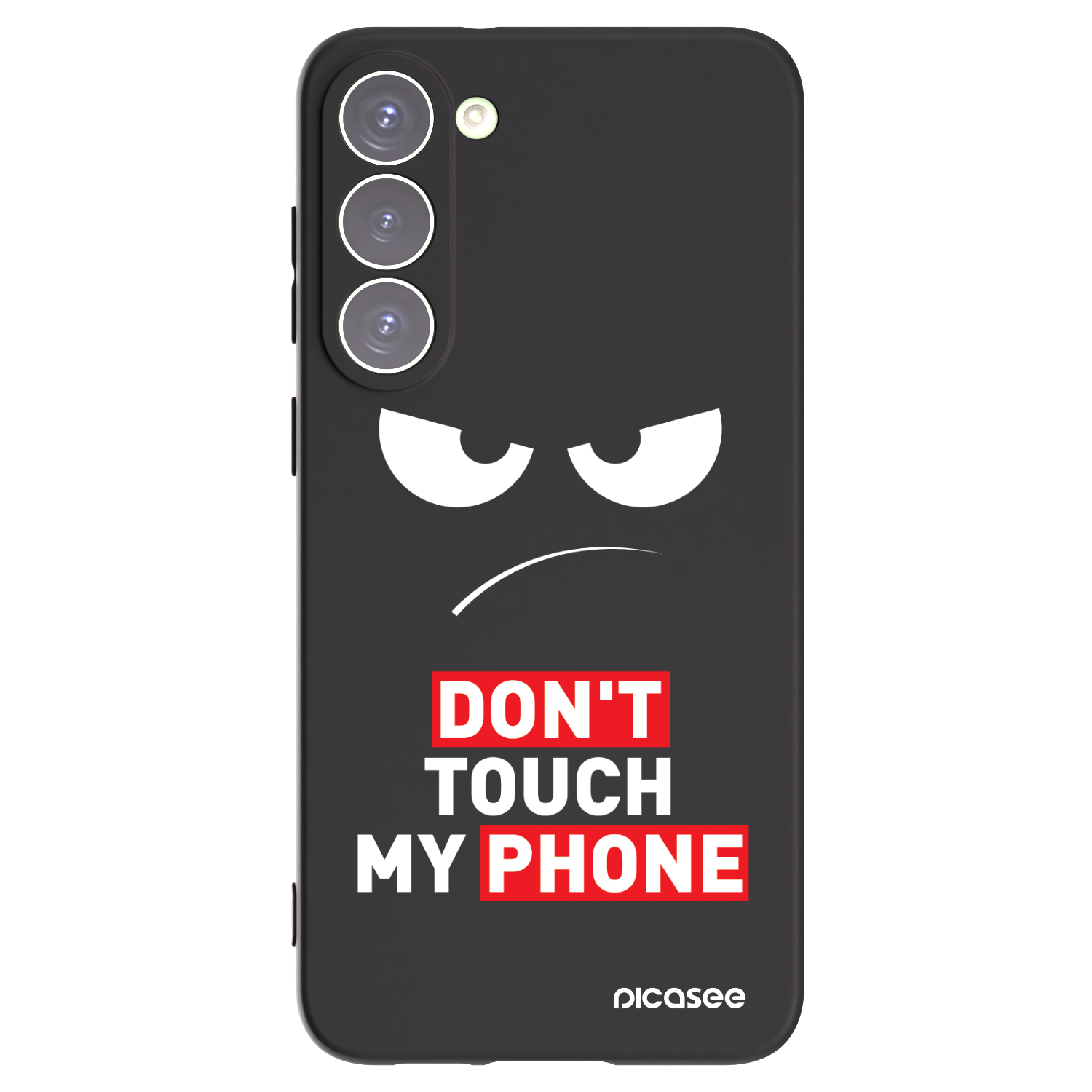 Picasee Samsung Galaxy S23+ 5G Hülle - Schwarzes Silikon - Angry Eyes - Transparent
