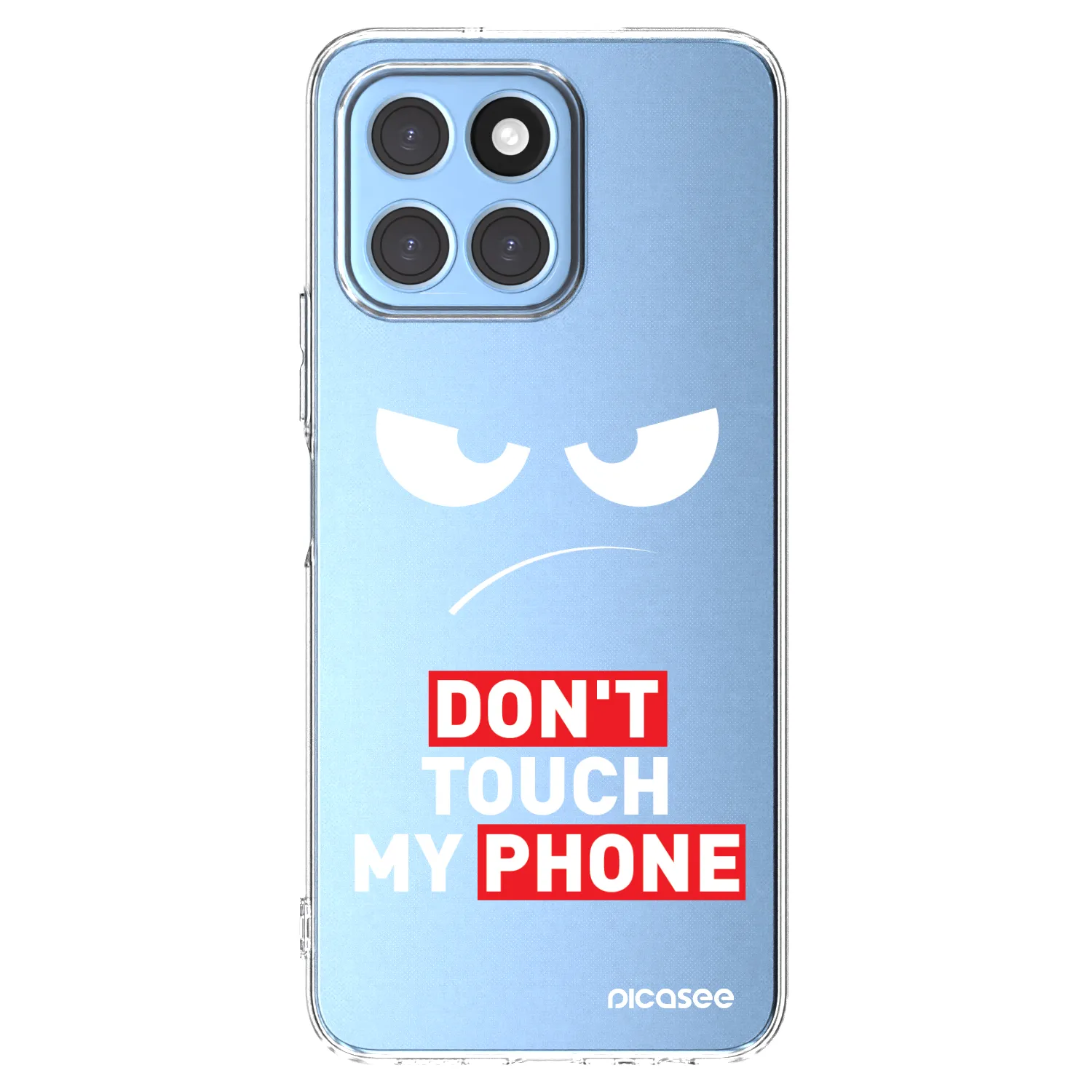 Picasee Honor X8 5G Hülle - Transparentes Silikon - Angry Eyes - Transparent