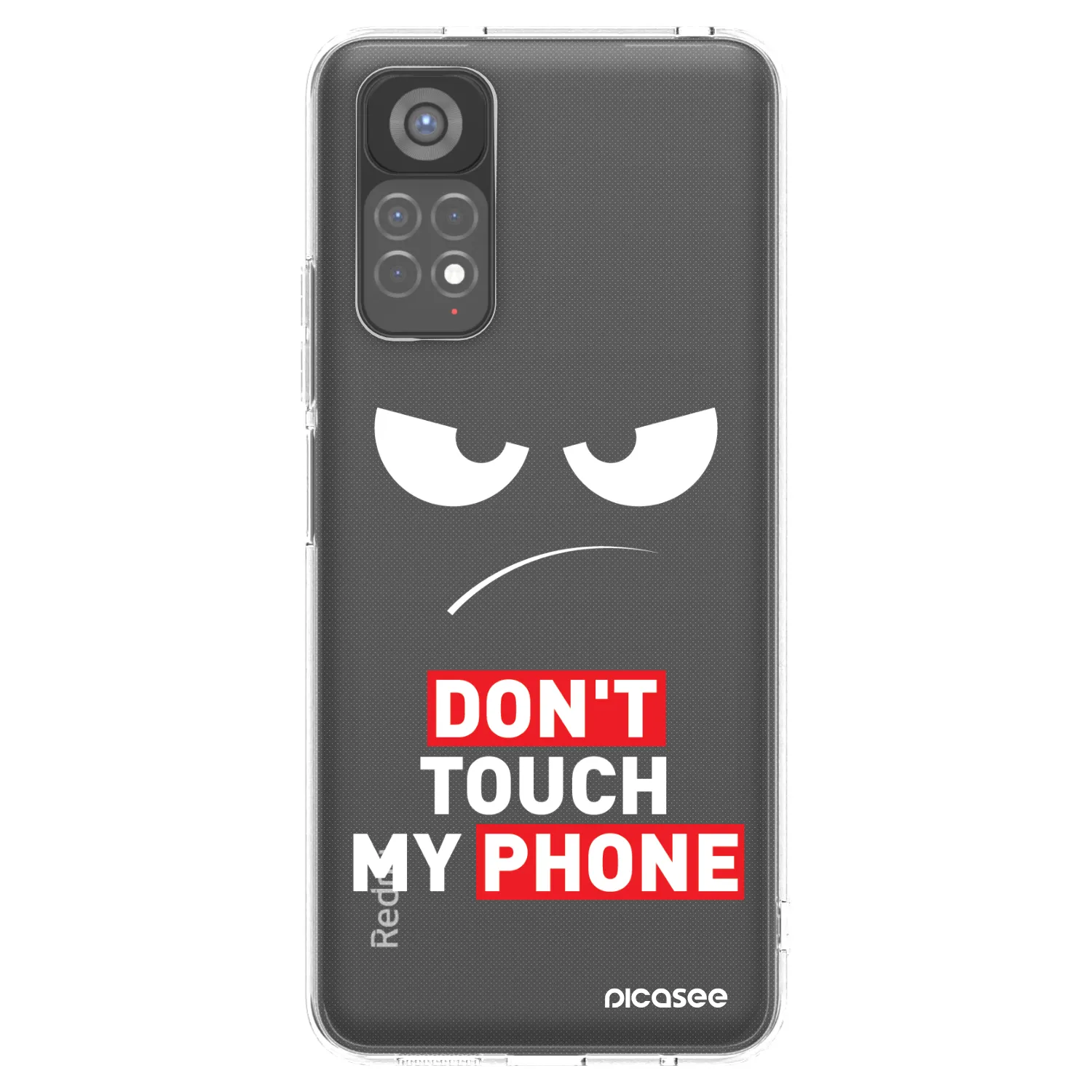 Picasee Xiaomi Redmi Note 11S 5G Hülle - Transparentes Silikon - Angry Eyes - Transparent