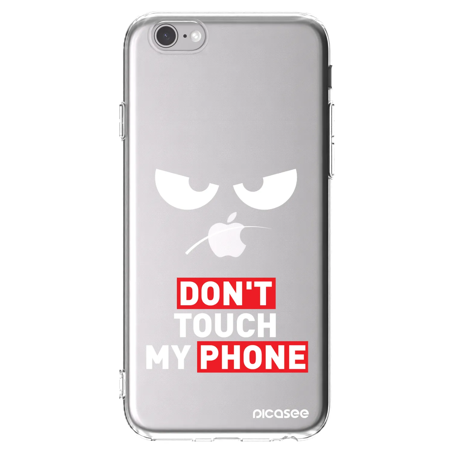 Picasee Apple iPhone 6/6S Hülle - Transparentes Silikon - Angry Eyes - Transparent