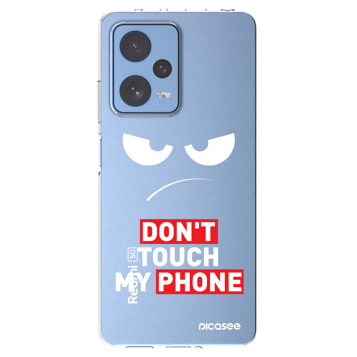 Picasee Xiaomi Redmi Note 12 Pro 5G Hülle - Transparentes Silikon - Angry Eyes - Transparent