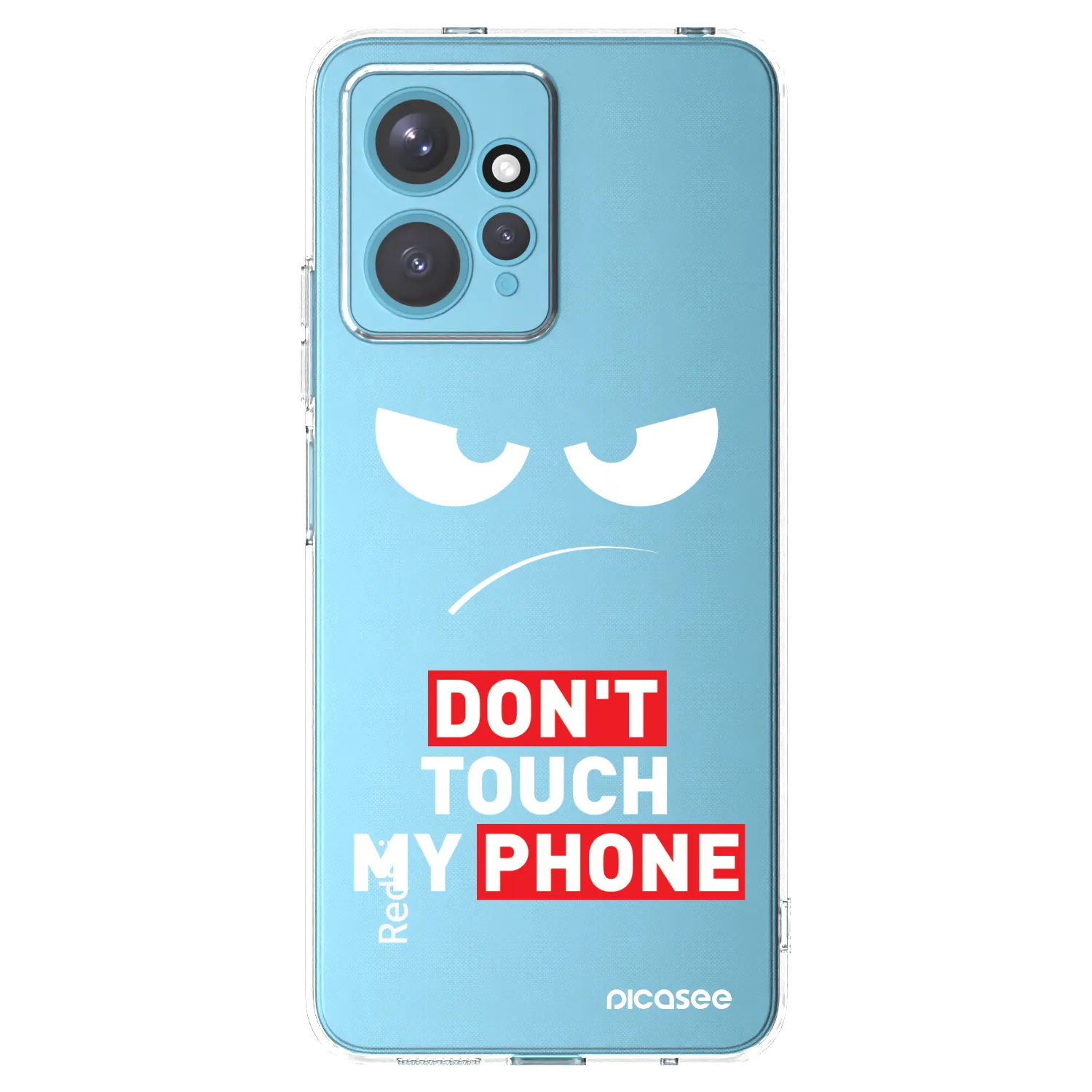 Picasee Xiaomi Redmi Note 12 4G Hülle - Transparentes Silikon - Angry Eyes - Transparent
