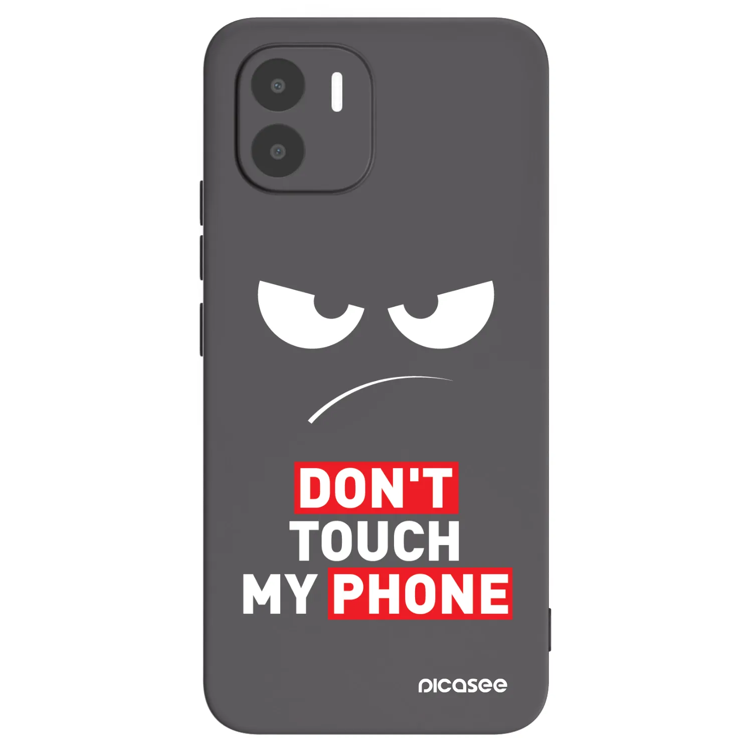 Picasee Xiaomi Redmi A2 Hülle - Schwarzes Silikon - Angry Eyes - Transparent