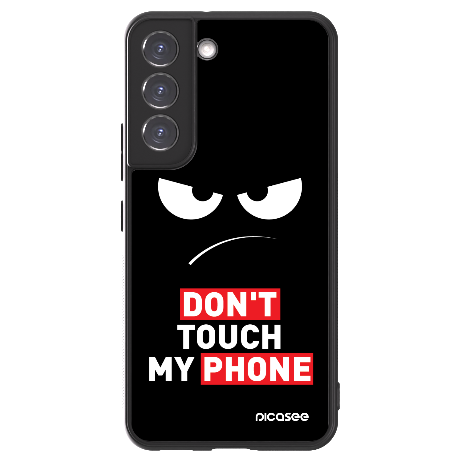 Picasee ULTIMATE CASE PowerShare für Samsung Galaxy S22 5G - Angry Eyes - Transparent