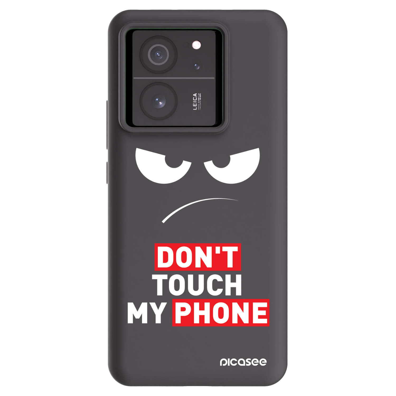 Picasee Xiaomi 13T Hülle - Schwarzes Silikon - Angry Eyes - Transparent