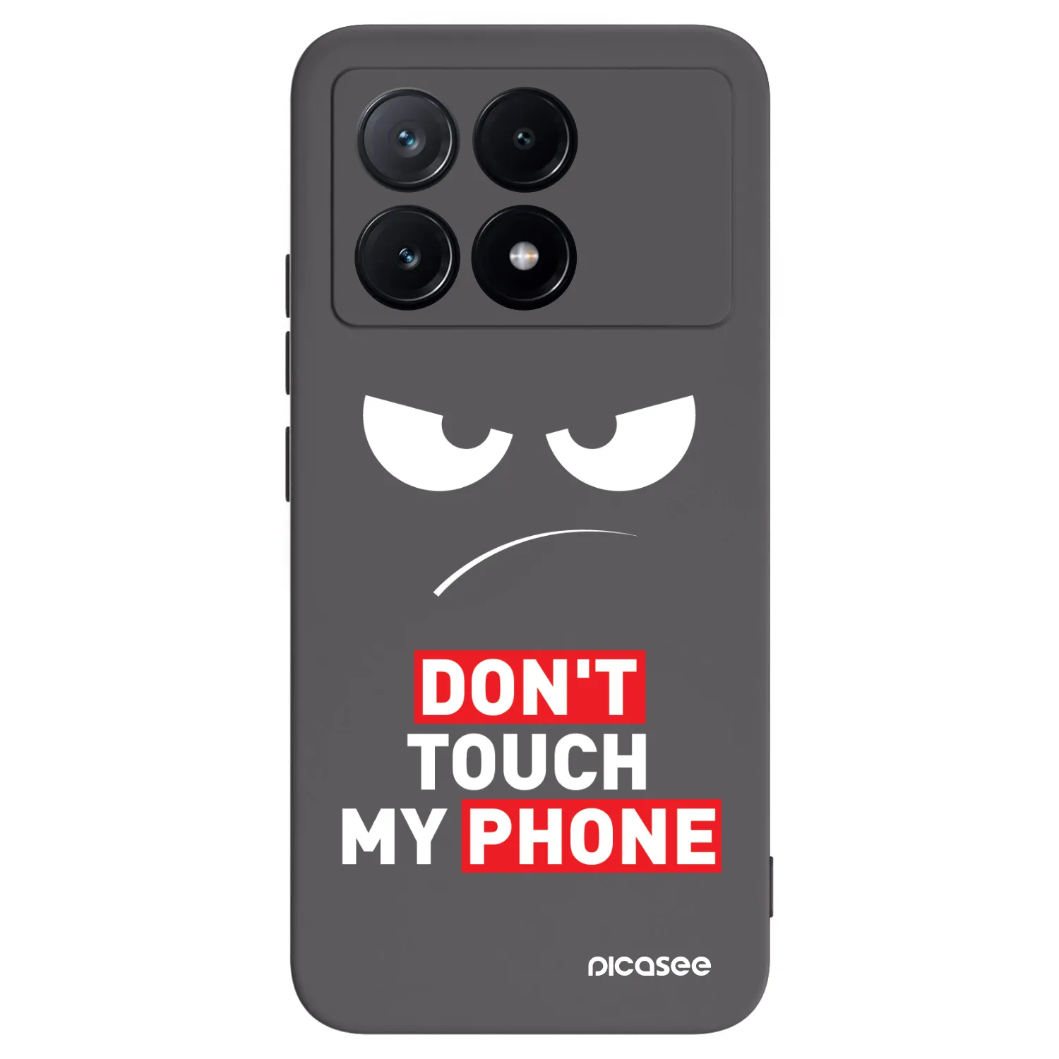 Picasee Xiaomi Poco X6 Pro Hülle - Schwarzes Silikon - Angry Eyes - Transparent