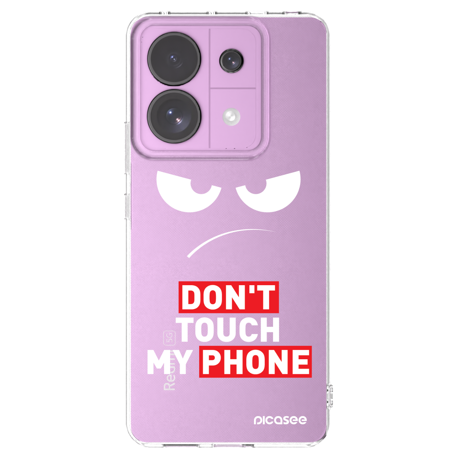 Picasee Xiaomi Redmi Note 13 Pro 5G Hülle - Transparentes Silikon - Angry Eyes - Transparent