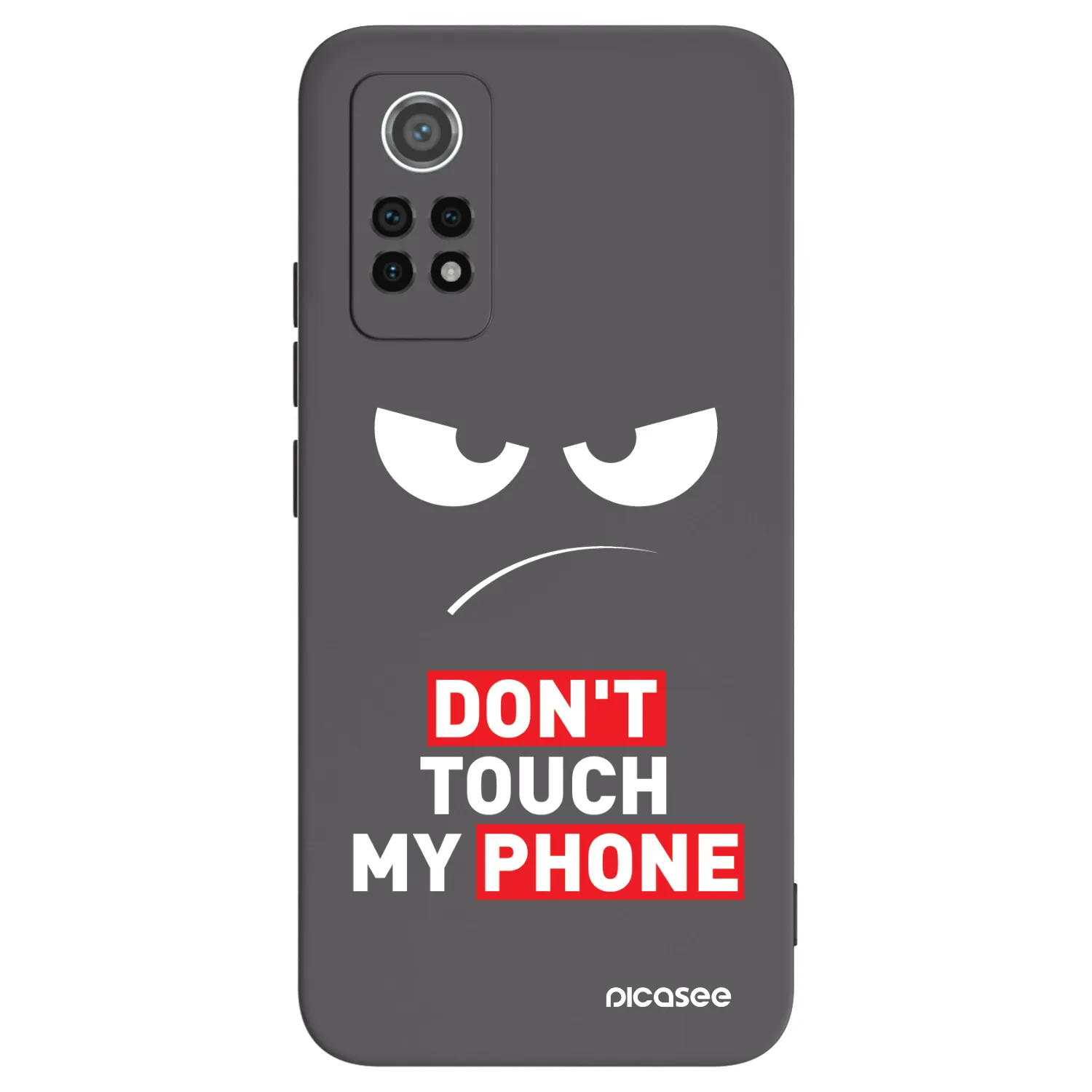 Picasee Xiaomi Redmi Note 12 Pro 4G Hülle - Schwarzes Silikon - Angry Eyes - Transparent