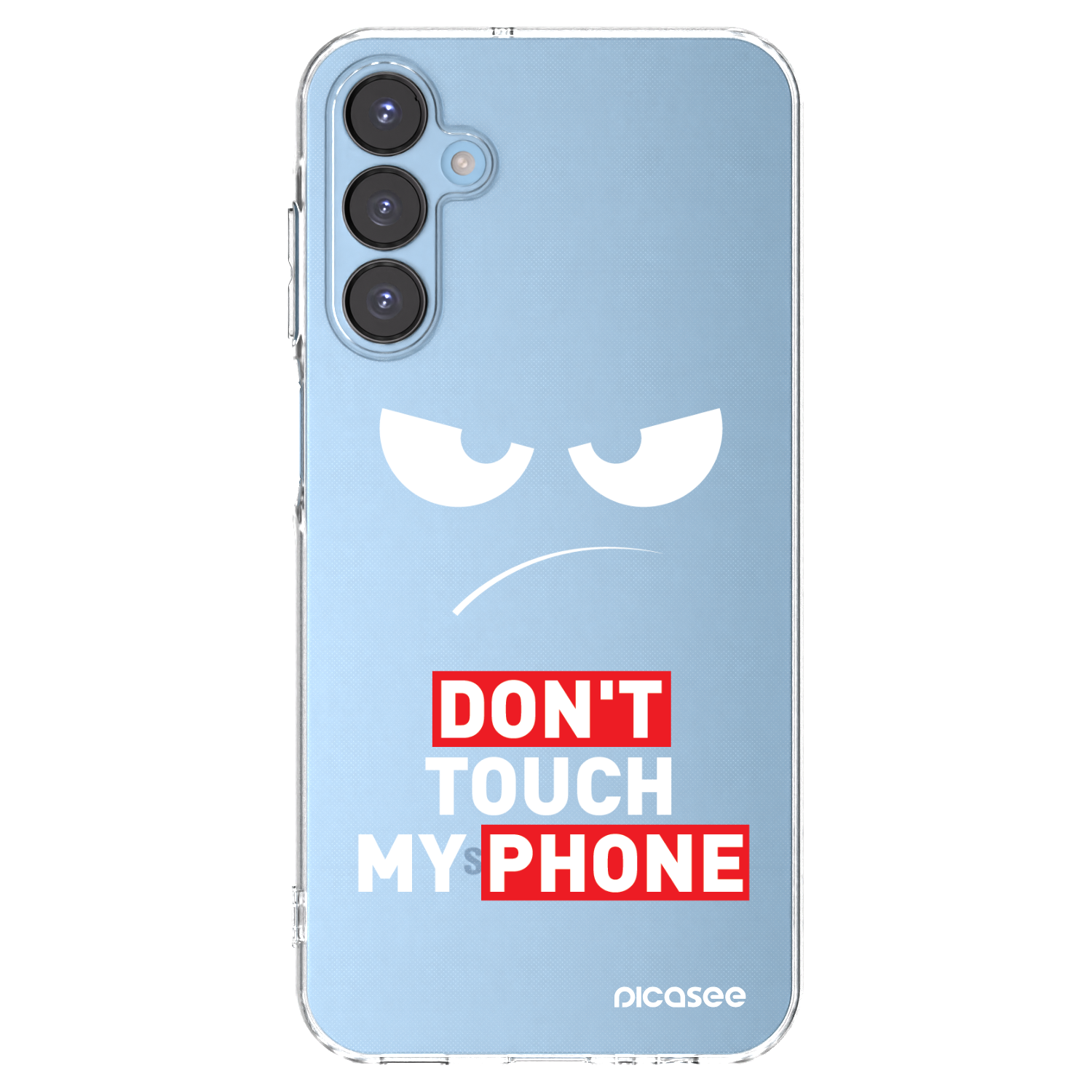 Picasee Samsung Galaxy A15 A156B 5G Hülle - Transparentes Silikon - Angry Eyes - Transparent