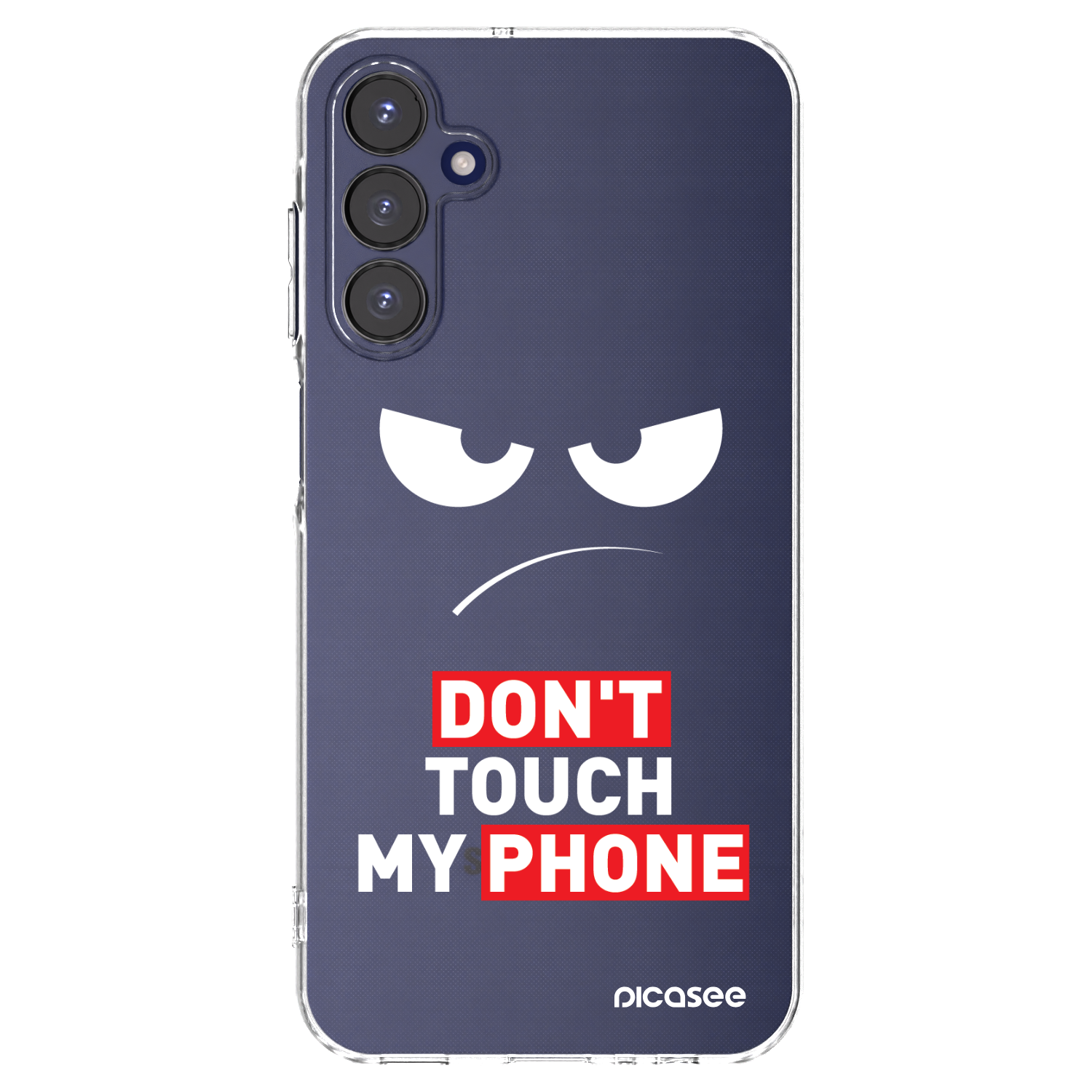 Picasee Samsung Galaxy A15 A155F 4G Hülle - Transparentes Silikon - Angry Eyes - Transparent