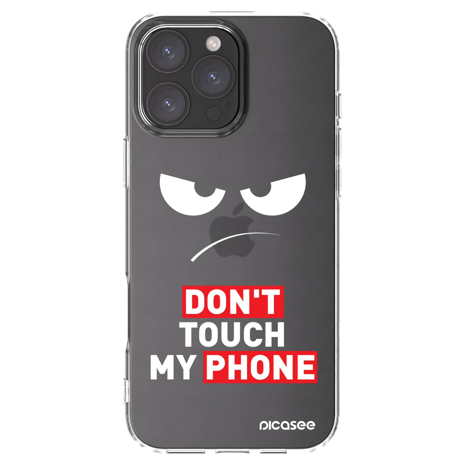 Picasee Apple iPhone 16 Pro Max Hülle - Transparentes Silikon - Angry Eyes - Transparent
