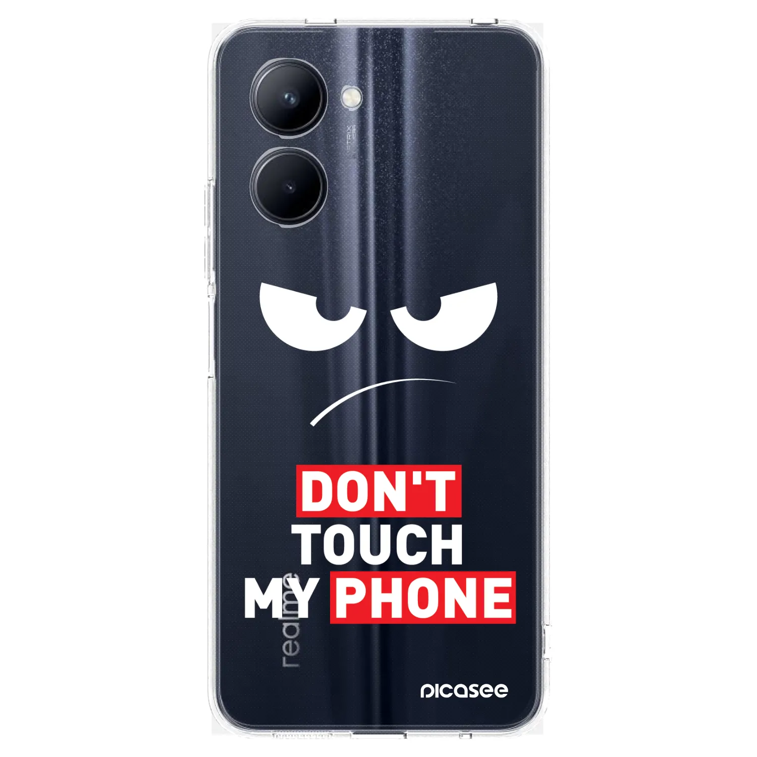 Picasee Realme C33 (2023) Hülle - Transparentes Silikon - Angry Eyes - Transparent