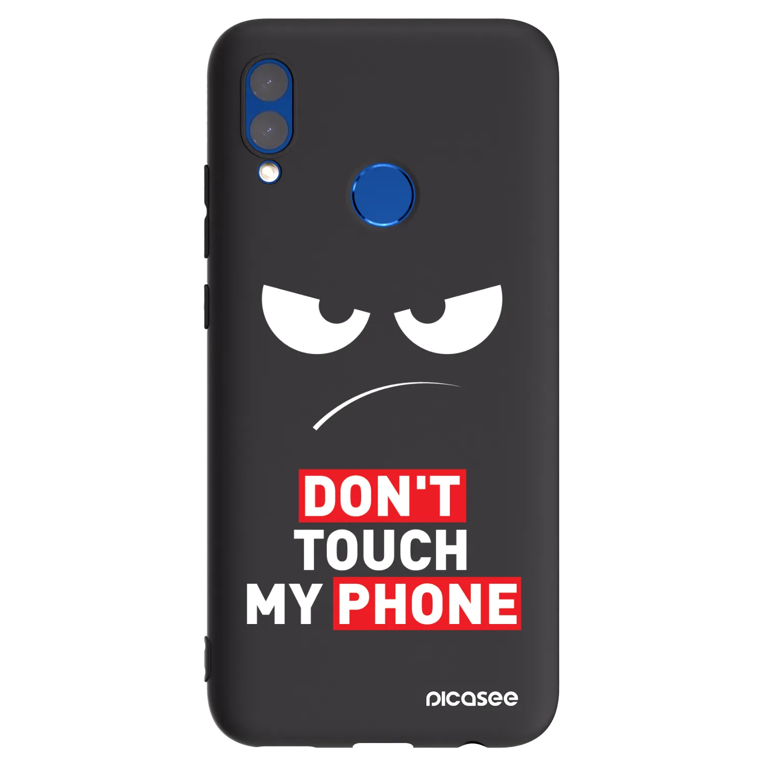 Picasee Honor 10 Lite Hülle - Schwarzes Silikon - Angry Eyes - Transparent