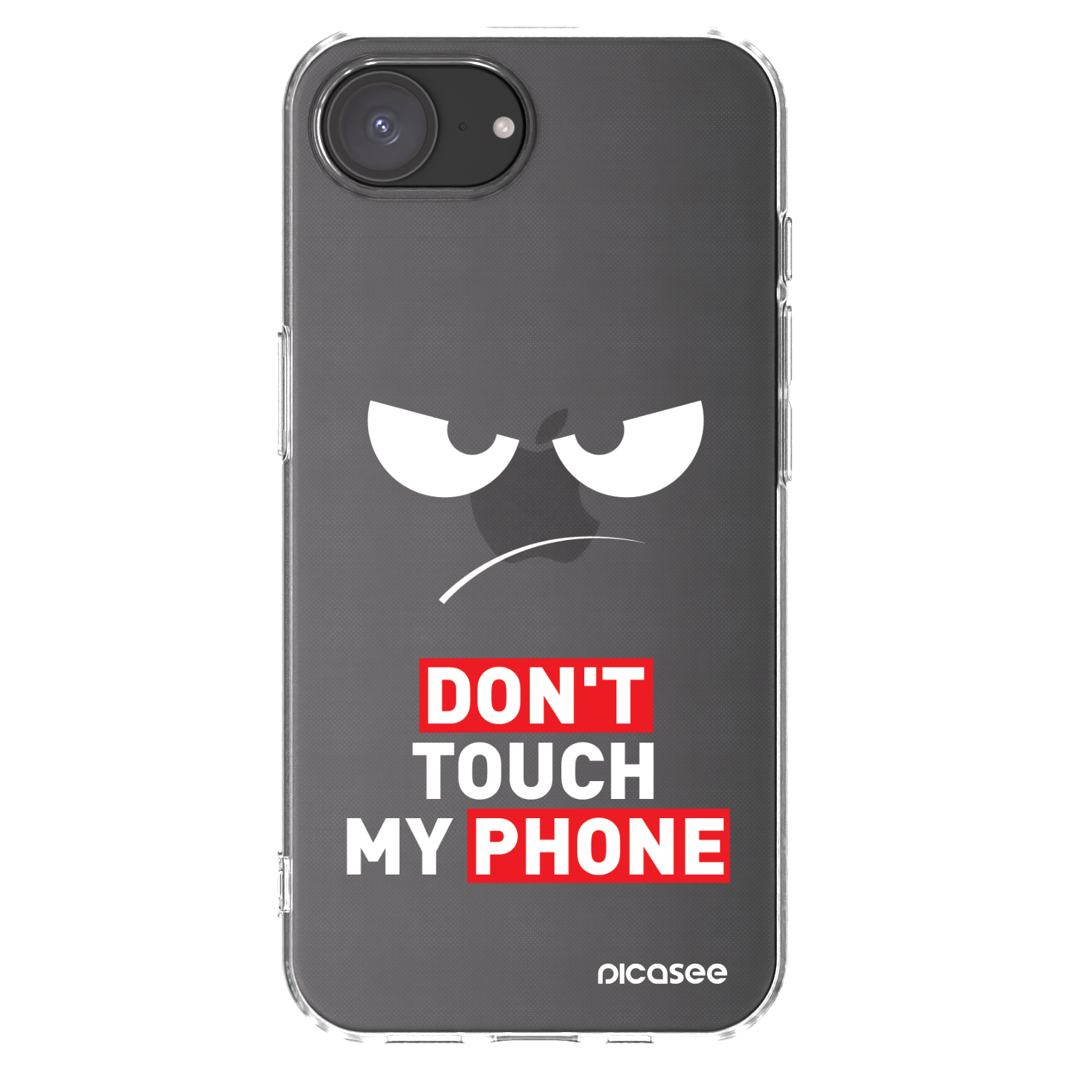 Picasee Apple iPhone 16e Hülle - Transparentes Silikon - Angry Eyes - Transparent