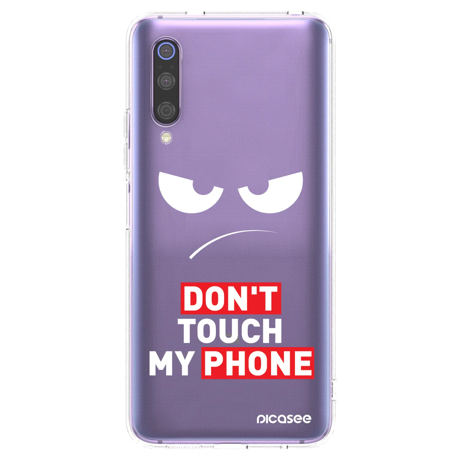 Picasee Xiaomi Mi 9 Hülle - Transparentes Silikon - Angry Eyes - Transparent