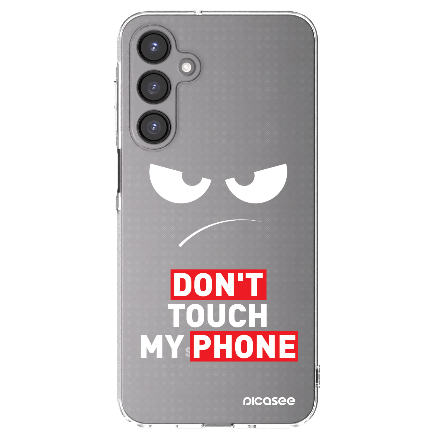 Picasee Samsung Galaxy A16 5G Hülle - Transparentes Silikon - Angry Eyes - Transparent