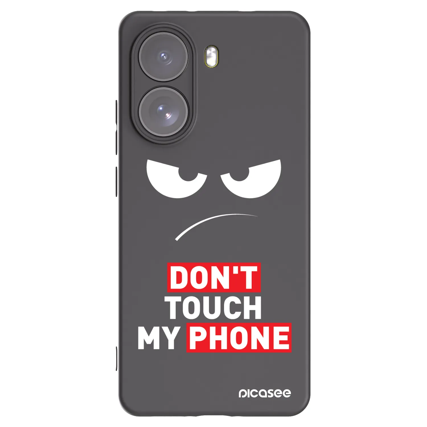 Picasee Xiaomi Poco X7 Hülle - Schwarzes Silikon - Angry Eyes - Transparent