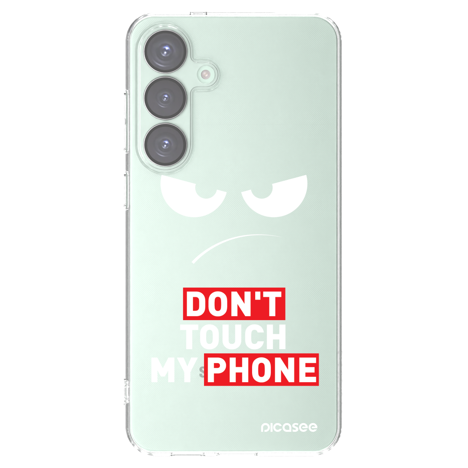Picasee Samsung Galaxy S25+ 5G Hülle - Transparentes Silikon - Angry Eyes - Transparent