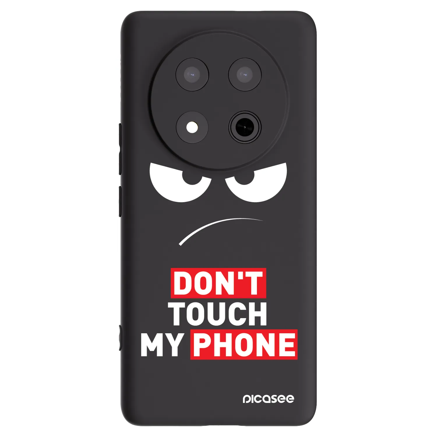 Picasee Honor Magic7 Lite 5G Hülle - Schwarzes Silikon - Angry Eyes - Transparent