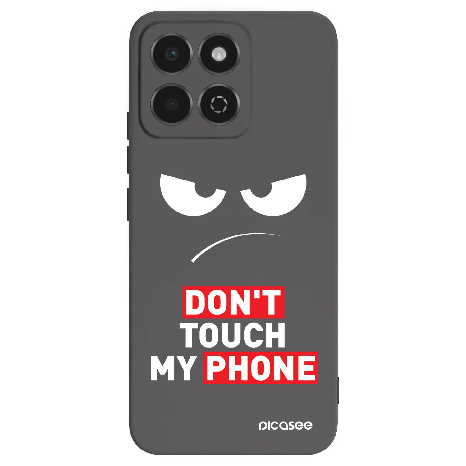 Picasee Honor 200 Smart 5G Hülle - Schwarzes Silikon - Angry Eyes - Transparent