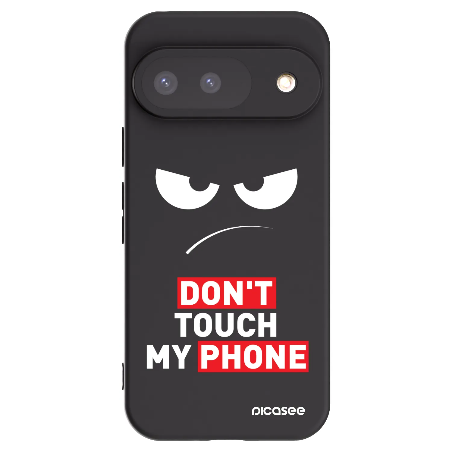 Picasee Google Pixel 9 Hülle - Schwarzes Silikon - Angry Eyes - Transparent