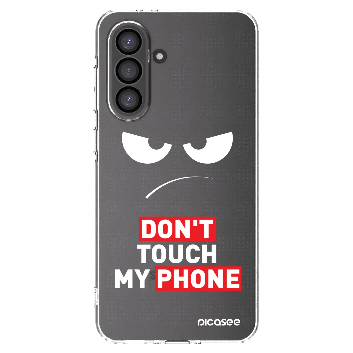 Picasee Samsung Galaxy A56 5G A566B Hülle - Transparentes Silikon - Angry Eyes - Transparent