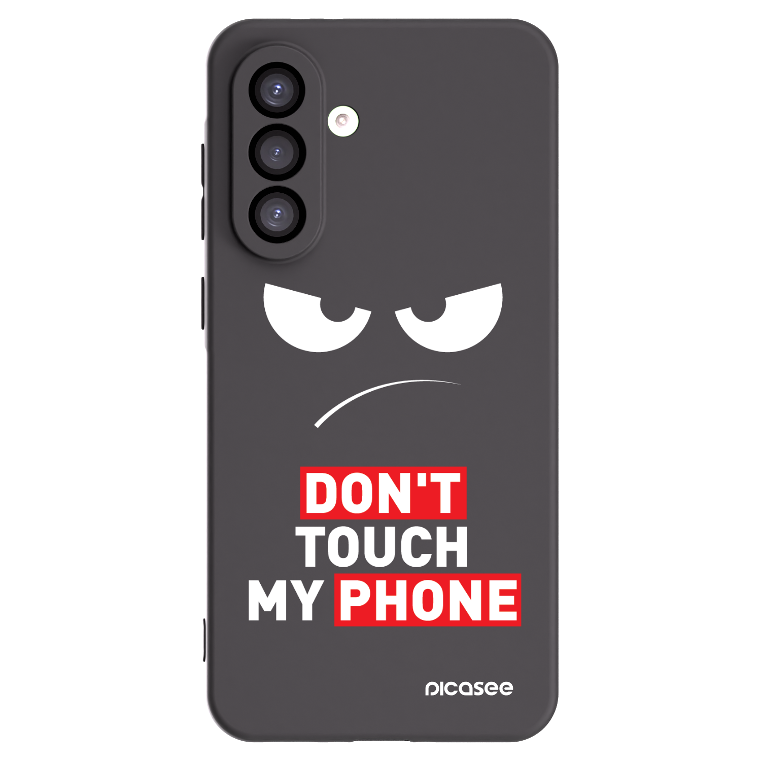 Picasee Samsung Galaxy A26 5G A266B Hülle - Schwarzes Silikon - Angry Eyes - Transparent