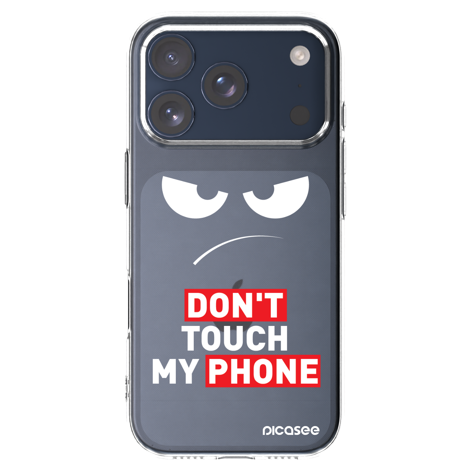 Picasee Apple iPhone 17 Pro Hülle - Transparentes Silikon - Angry Eyes - Transparent