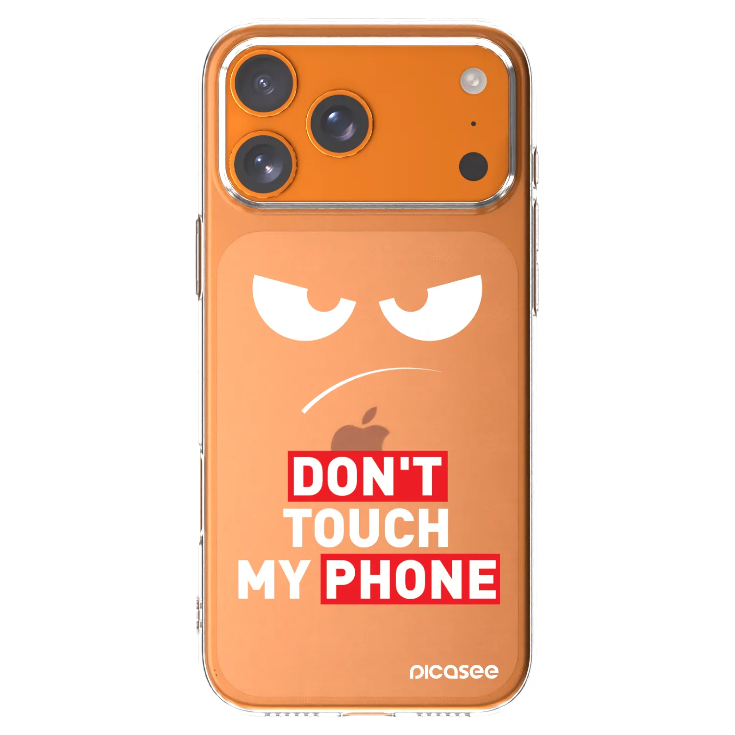 Picasee Apple iPhone 17 Pro Max Hülle - Transparentes Silikon - Angry Eyes - Transparent